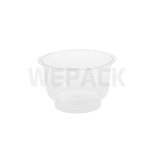 Cupa Cu Picior Transparenta 200 ml si Capac